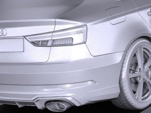 Audi RS3 Sedan 2017 Modello 3D