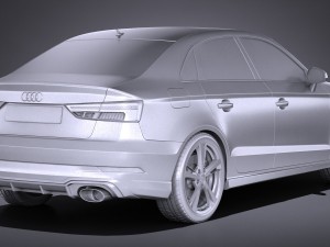 Audi RS3 Sedan 2017 Modello 3D