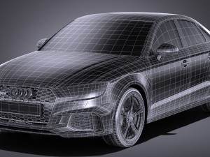 Audi RS3 Sedan 2017 Modello 3D