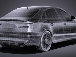 Audi RS3 Sedan 2017 Modello 3D
