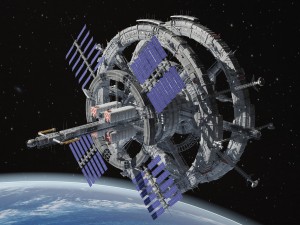 Sci-Fi Space Station 3D मॉडल