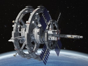 Sci-Fi Space Station 3D मॉडल