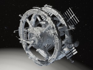Sci-Fi Space Station 3D मॉडल