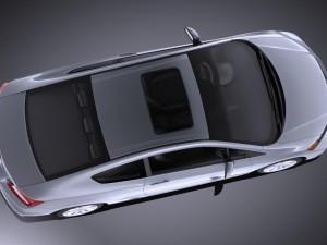 Honda Civic 2013 USA Coupe vray Modello 3D