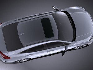 Honda Civic Sedan EX 2017 vray Model 3D