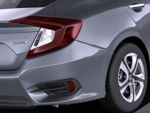 Honda Civic Sedan LX 2017 vray 3D Model