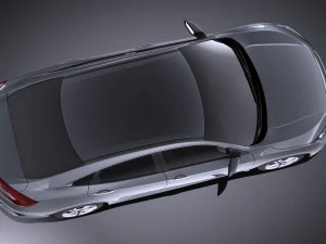 Honda Civic Sedan LX 2017 vray 3D Model