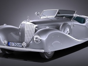 Mercedes-Benz 500K Erdmann Rossi 1936 3D Model