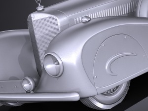 Mercedes-Benz 500K Erdmann Rossi 1936 Modèle 3D
