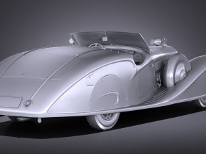 Mercedes-Benz 500K Erdmann Rossi 1936 Modèle 3D