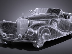 Mercedes-Benz 500K Erdmann Rossi 1936 Modèle 3D