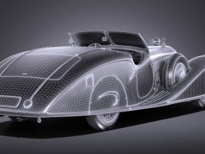 Mercedes-Benz 500K Erdmann Rossi 1936 Modèle 3D