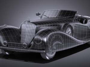 Mercedes-Benz 500K Erdmann Rossi 1936 Modèle 3D