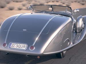 Mercedes-Benz 500K Erdmannrossi 1936 Desert Studio 3D-Modell