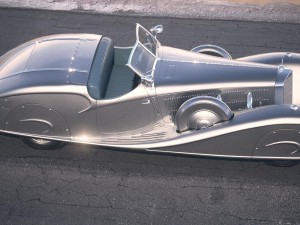 Mercedes-Benz 500K Erdmannrossi 1936 Desert Studio 3D-Modell