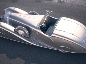 Mercedes-Benz 500K Erdmannrossi 1936 Desert Studio 3D-Modell