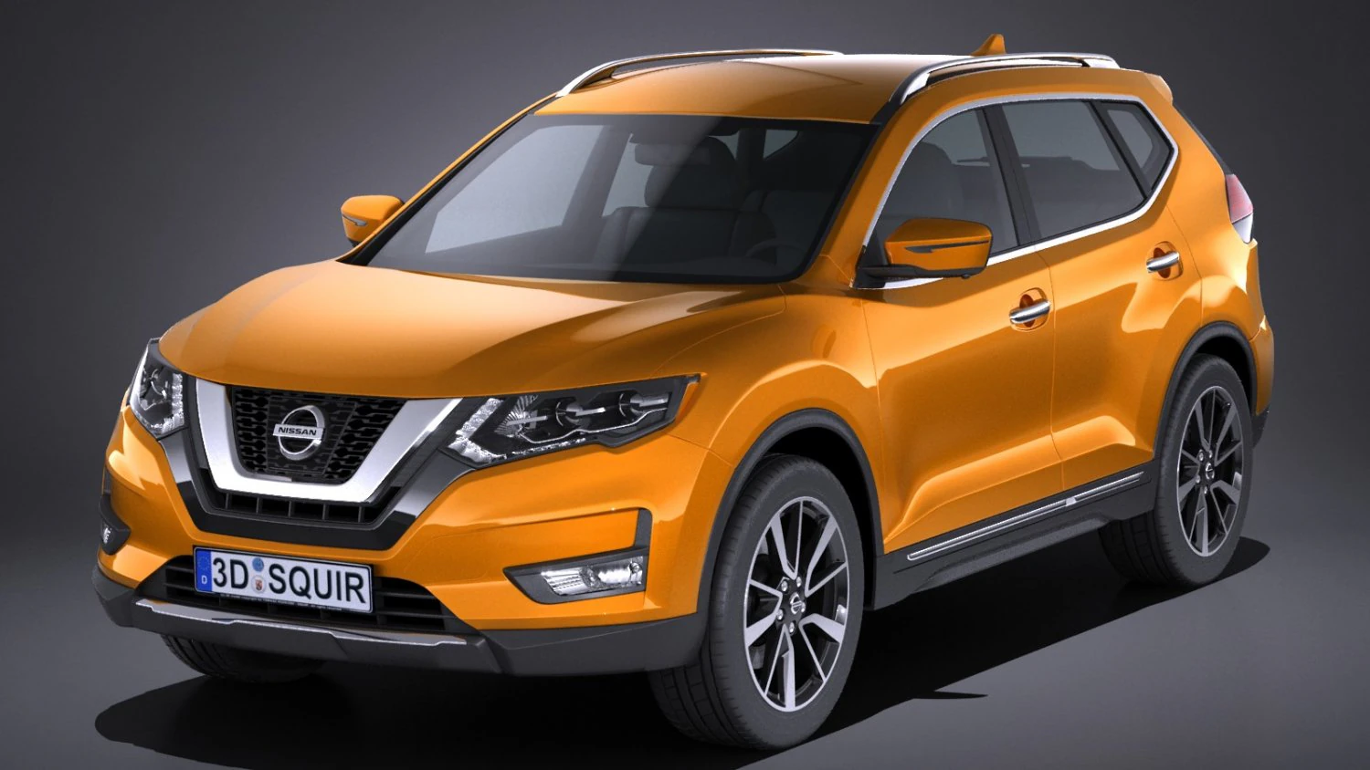 Nissan Rogue 2017 3D Model .c4d .max .obj .3ds .fbx .stl .blend 