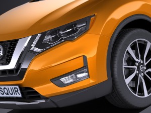 Nissan Rogue 2017 3D Model