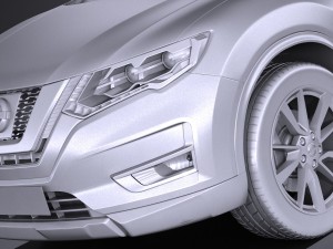 Nissan Rogue 2017 3D Model