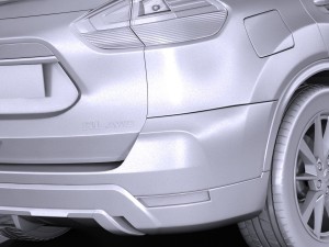 Nissan Rogue 2017 3D Model