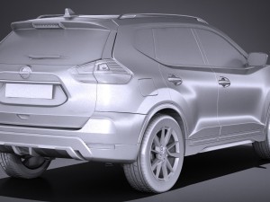 Nissan Rogue 2017 3D Model