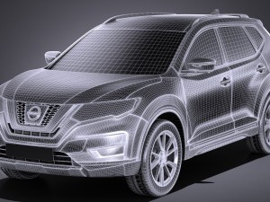 Nissan Rogue 2017 3D Model
