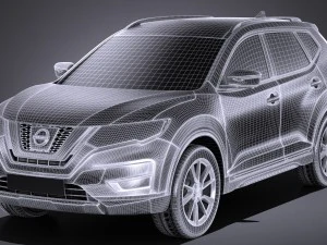 Nissan Rogue 2017 3D Model