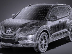 Nissan Rogue 2017 3D Model