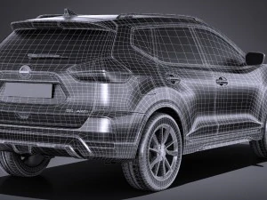 Nissan Rogue 2017 3D Model