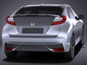 Honda Civic Sport 2016 vray 3Dモデル