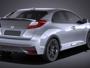 Honda Civic Sport 2016 vray 3Dモデル