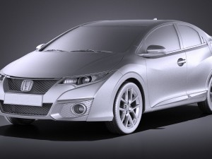 Honda Civic Sport 2016 vray 3Dモデル