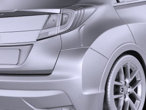 Honda Civic Sport 2016 vray 3Dモデル