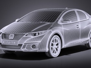 Honda Civic Sport 2016 vray 3Dモデル