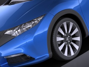 Honda Civic Tourer 2015 vray 3D Модель