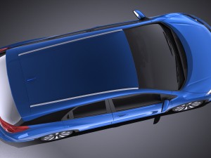 Honda Civic Tourer 2015 vray 3D Модель