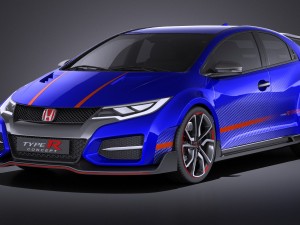 Honda Civic Type R Concept 2015 vray 3D Модель