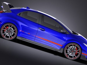 Honda Civic Type R Concept 2015 vray 3D Модель