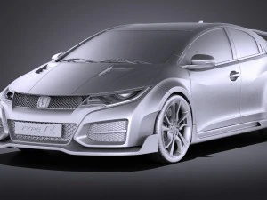 Honda Civic Type R Concept 2015 vray 3D Model