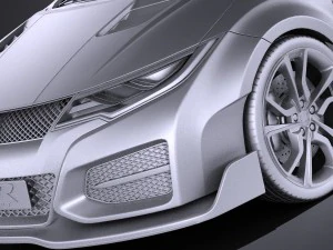 Honda Civic Type R Concept 2015 vray 3D Model