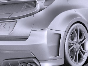 Honda Civic Type R Concept 2015 vray 3D Модель