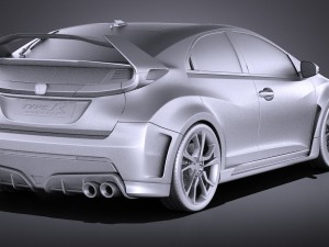 Honda Civic Type R Concept 2015 vray 3D Модель