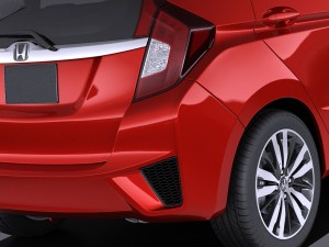 Honda Fit 2017 vray Modello 3D