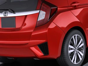 Honda Fit 2017 vray 3D Model
