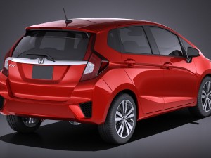 Honda Fit 2017 vray Modello 3D
