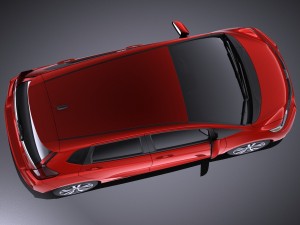 Honda Fit 2017 vray Modello 3D
