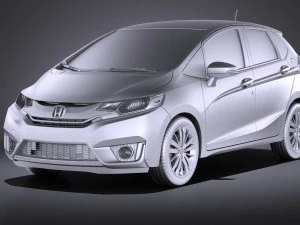 Honda Fit 2017 vray 3D Model