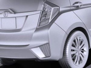Honda Fit 2017 vray 3D Model