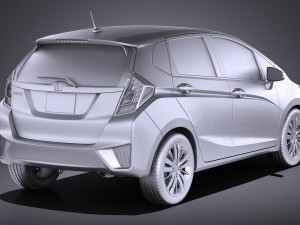 Honda Fit 2017 vray Modello 3D