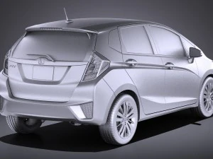 Honda Fit 2017 vray 3D Model